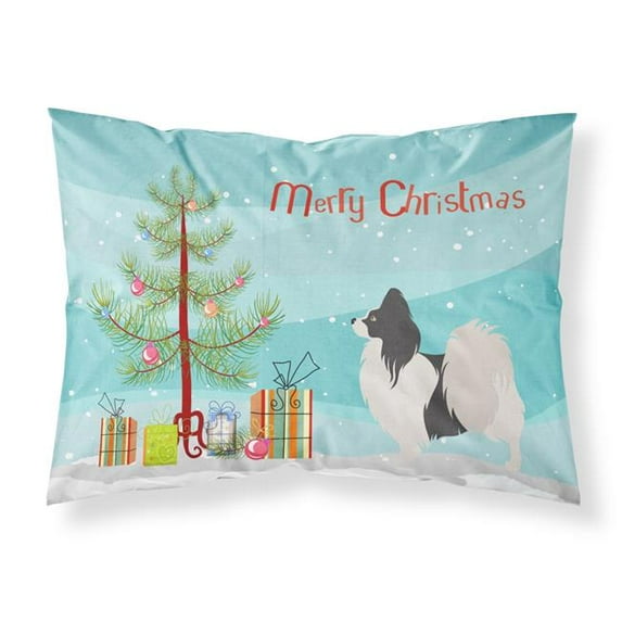 Papillon Christmas Fabric Standard Pillowcase - Multi Colored - Standard