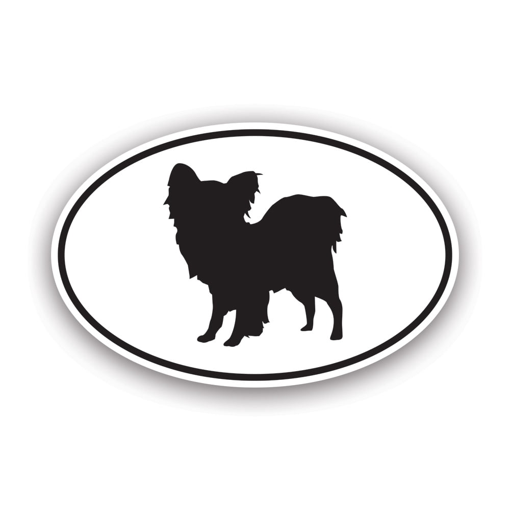 French Bulldog Euro Oval Sticker Decal - 5" Vinyl Bumper Laptop Window Decal, Multi-Surface