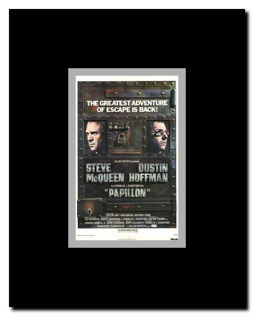 Papillon Framed Movie Poster