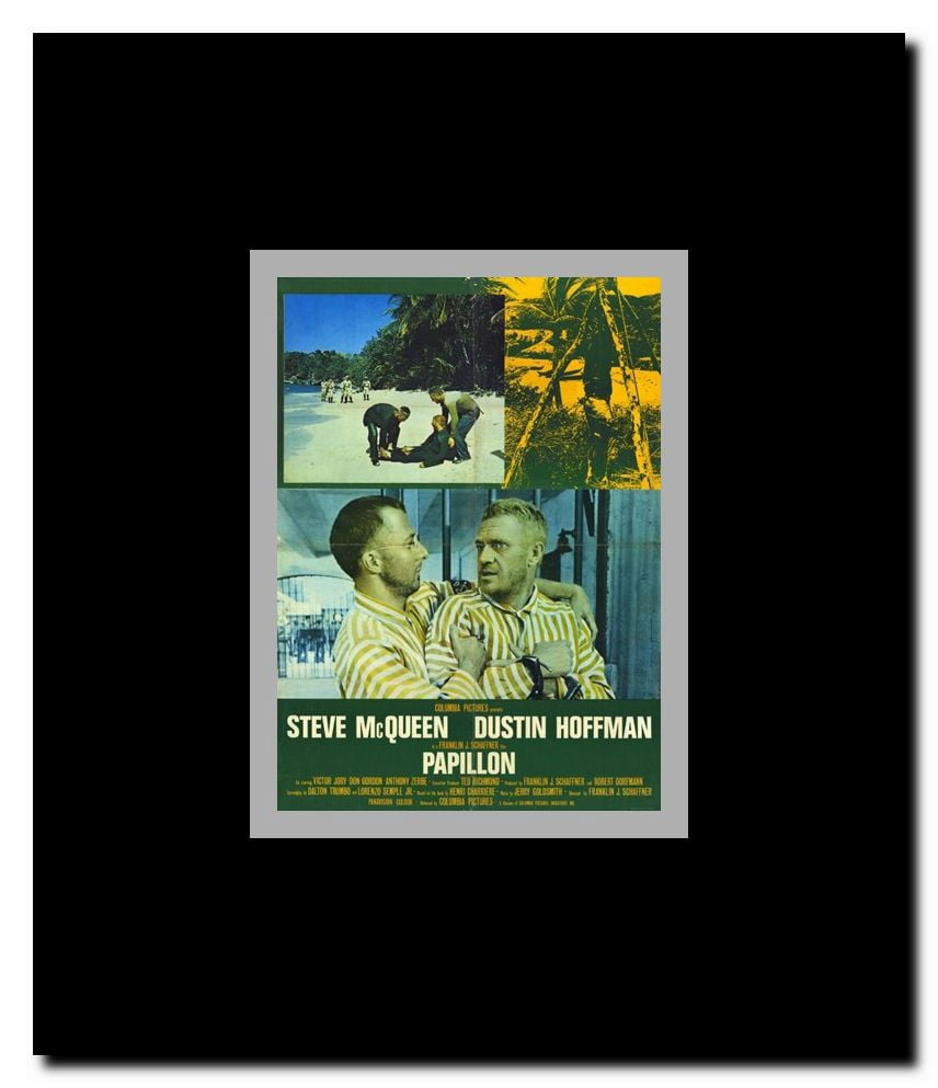Papillon Framed Movie Poster