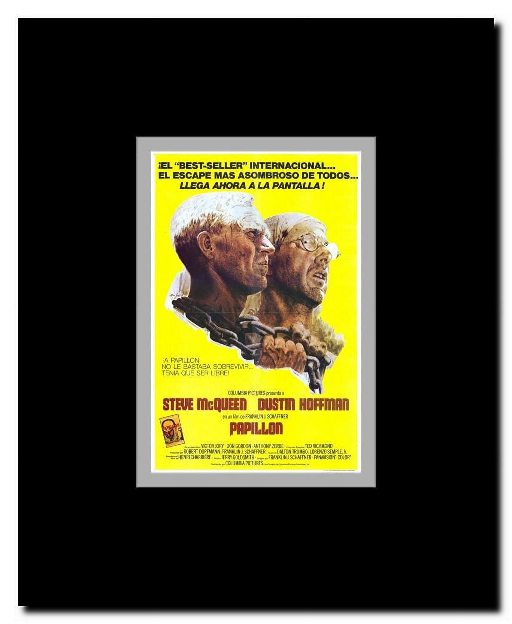 Papillon Framed Movie Poster