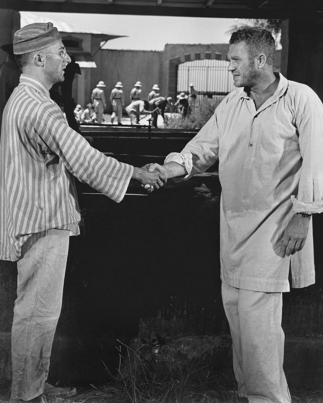 Papillon McQueen Dustin Hoffman Shaking Hands 24x36 Classic Hollywood  Poster - Walmart.com, image size:1360x1700