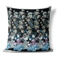 thumbnail image 1 of Papillon Paradise Indoor/Outdoor Pillow with Removable Cover in Black 26x26, 1 of 6