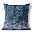 thumbnail image 1 of Papillon Paradise Indoor/Outdoor Pillow with Removable Cover in Blue 26x26, 1 of 5