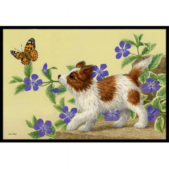 Papillon Pup Indoor or Outdoor Mat 24 x 36