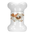 thumbnail image 1 of Papillon Puppy Bone Shaped Treat Jar, 1 of 4