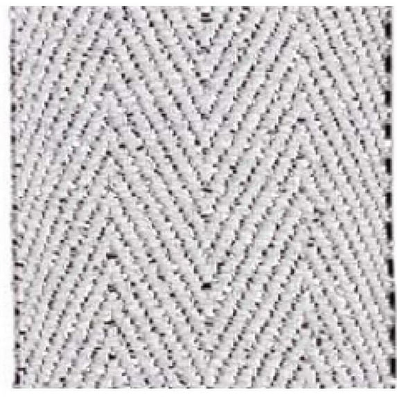 Papillon Ribbon & Bow R096875-38-0029-SILV 1.5 in. 50 Yards Herringbone Glitter Ribbon, White & Silver