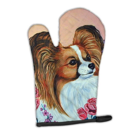 Papillon Rose Oven Mitt