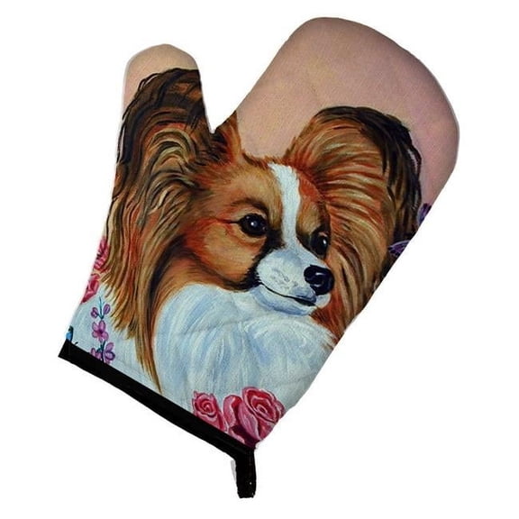 Papillon Rose Oven Mitt