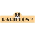 thumbnail image 1 of Papillon Street Sign | Indoor/Outdoor | Dog Lover Funny Home Décor for Garages, Living Rooms, Bedroom, Offices | SignMission personalized gift | 18" Wide, 1 of 5