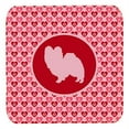 thumbnail image 1 of Papillon Valentine Hearts Foam Coasters - Set 4, 3.5 x 3.5 In., 1 of 1