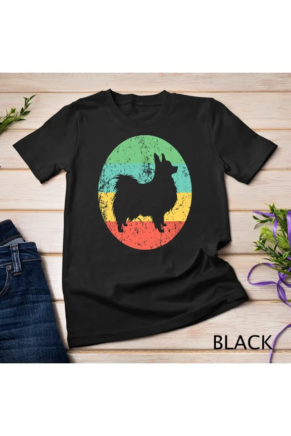 Papillon Vintage Retro Dog Lover Breed Theme Novelty Graphic Tee Shirt Art,for unisex up to 5XL