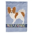 thumbnail image 1 of Papillon Welcome Flag Canvas House Size, 1 of 4