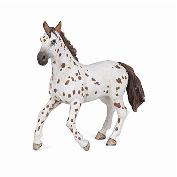 Papo Brown Appaloosa Mare Figure, Multicolor, oner Size