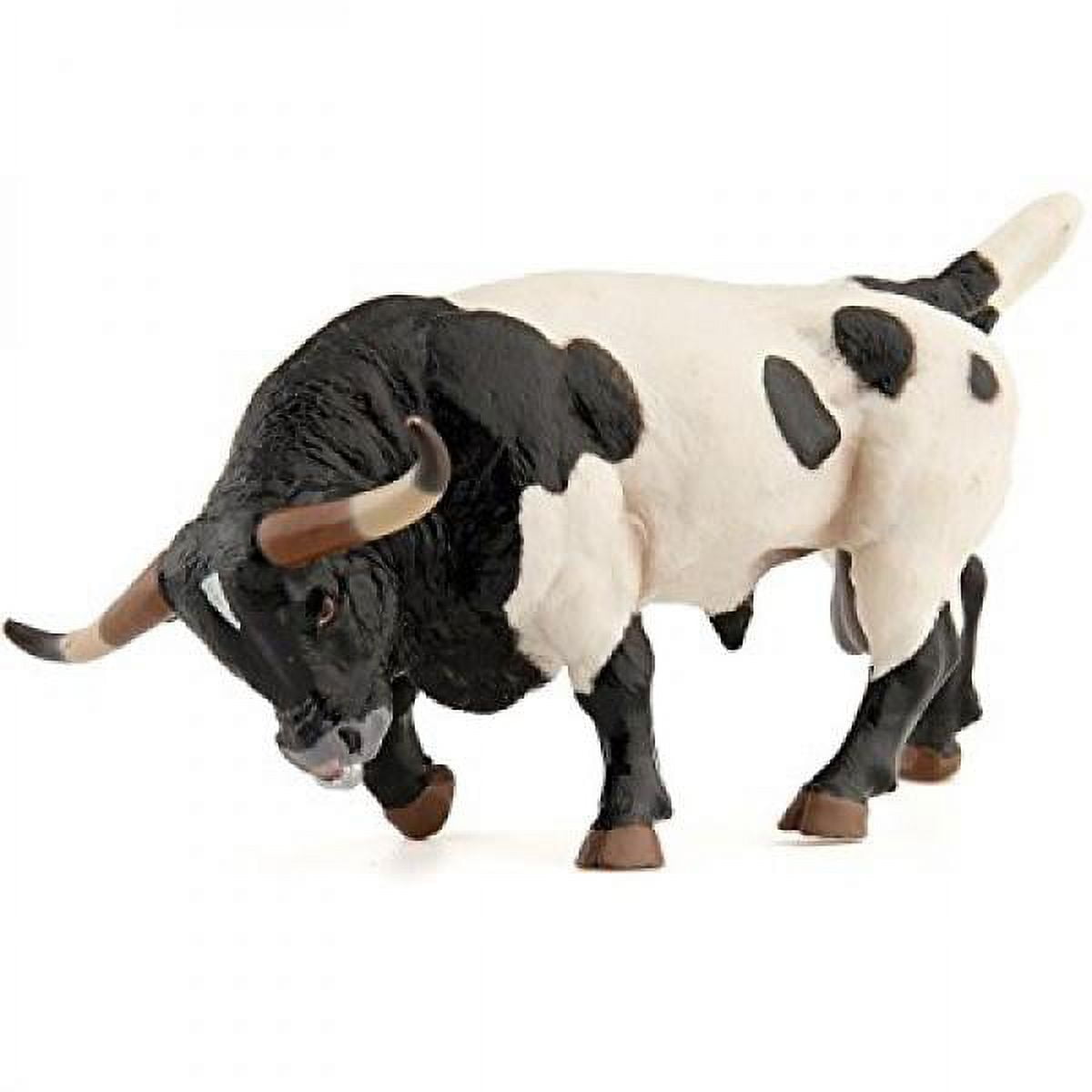 Papo Multicoloured Texan Bull Farmyard Friend Figure