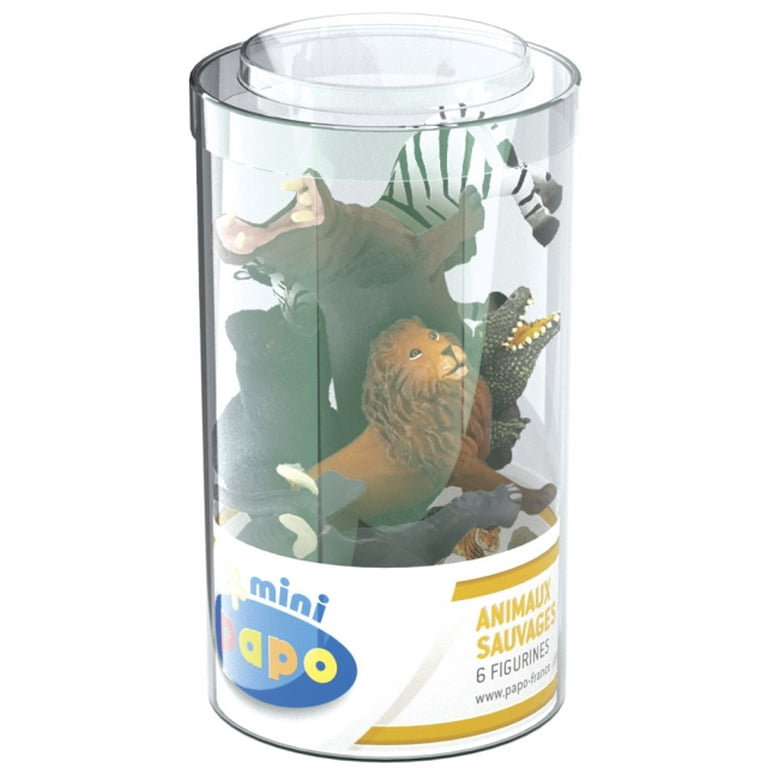 Papo Mini Tub's Wild Animals (Lot 1) - Walmart.com