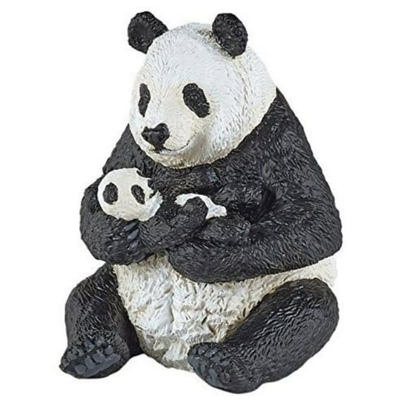 Papo Sitting Panda and Baby Figure, Multicolor