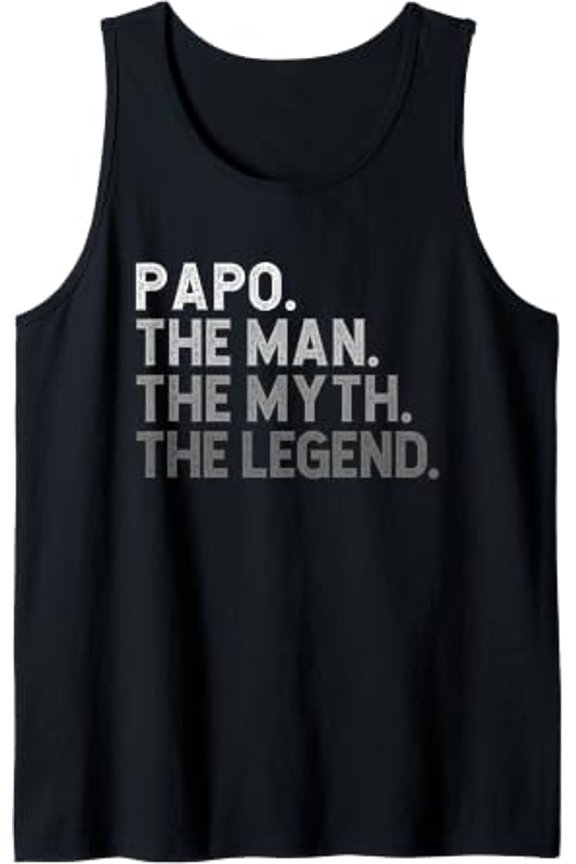 Papo The Man The Myth The Legend Tank Top Size S-3XL
