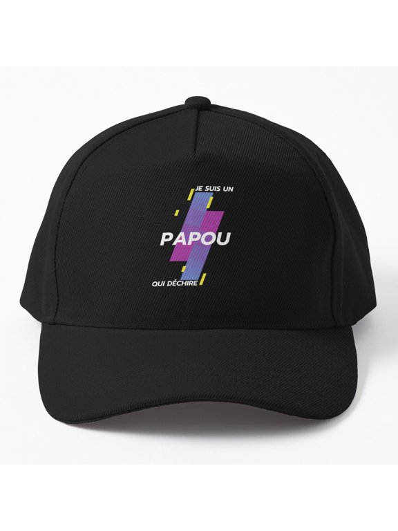 Papou Who Tears Baseball Hat, Grandpa Family Statement Gift Design, Classic Everyday Cap