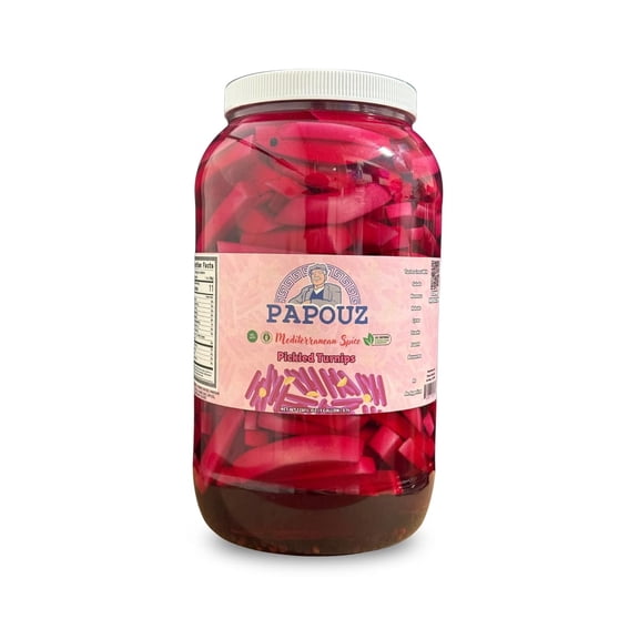 Papouz Pickled Turnips Gluten-Free 1-Count 1 Gallon