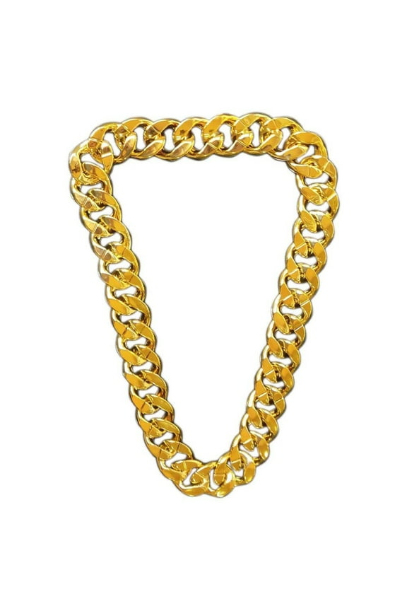 Papper Gold Chain Big Chunky Plastic Faux Gold Exaggerated Chains Necklace