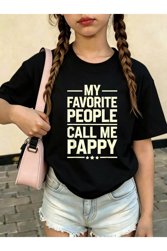 Pappy Design for Grandpa from Grandkids Father's Day Pappy Kids T-Shirt