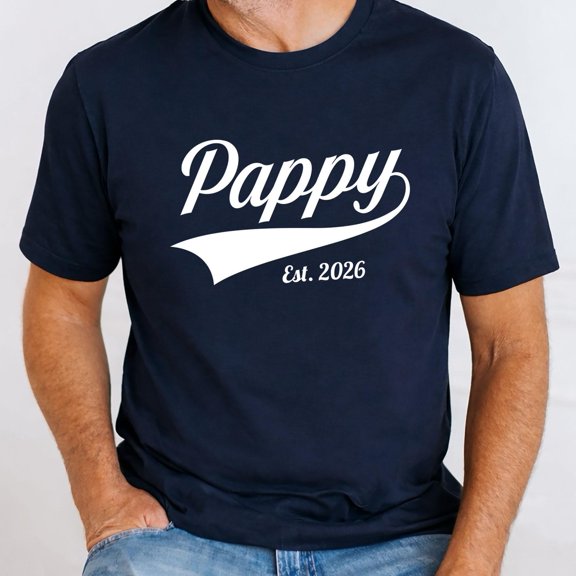 Pappy Est Year Unisex TShirt Pappy Gift Fatheramp39s Day Shirt