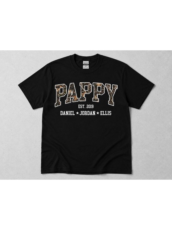 Pappy For Father's Day Personalized Pappy Custom for Pappy with Grandkids Names, AURORAVALLEY T-Shirt