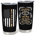 thumbnail image 1 of Pappy Gifts - Birthday/Christmas Gifts for Pappy - Grandpa Gift from Grandchildren - Best Pappy Ever Gift, 20 oz Insulation Stainless Steel Tumbler, 1 of 6