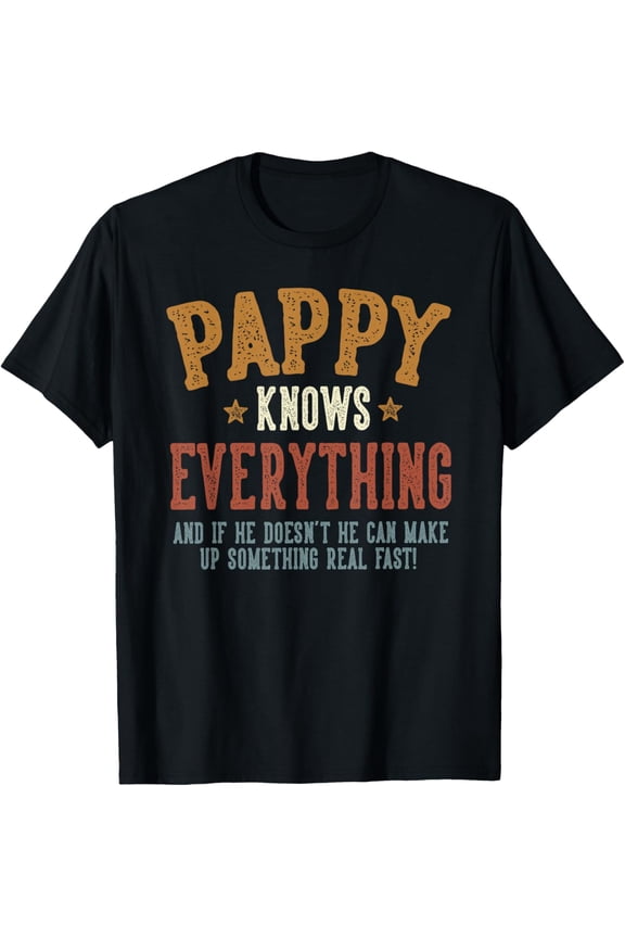 Pappy Knows Everything Humorous Father's Day Mens T-Shirt
