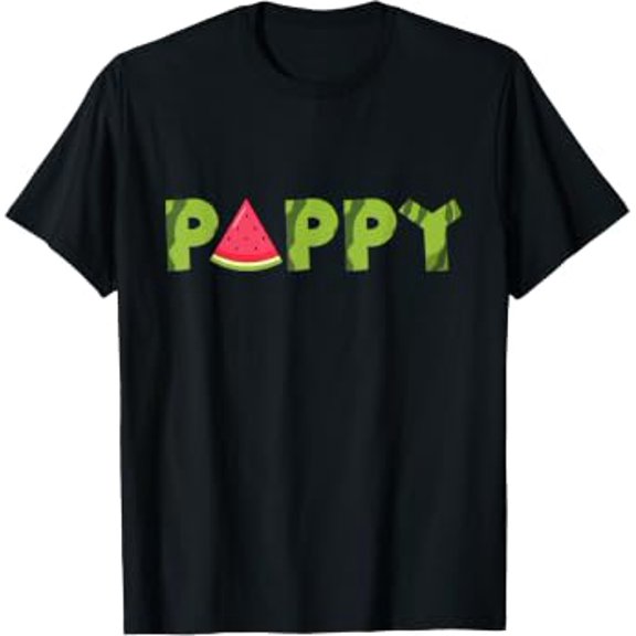Pappy Watermelon Funny Summer Fruit Dad Cool Father'S Day T-Shirt