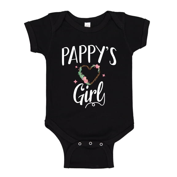 Pappy's Girl Baby Bodysuit One Piece 24 mo Black