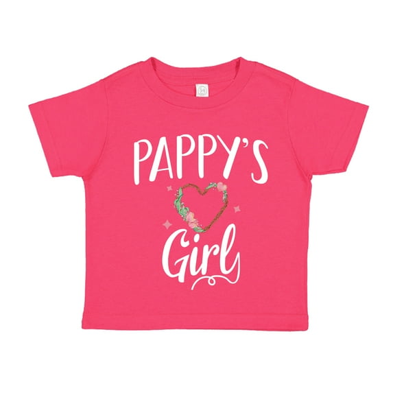 Pappy's Girl Toddler T-Shirt 4T Cyber Pink