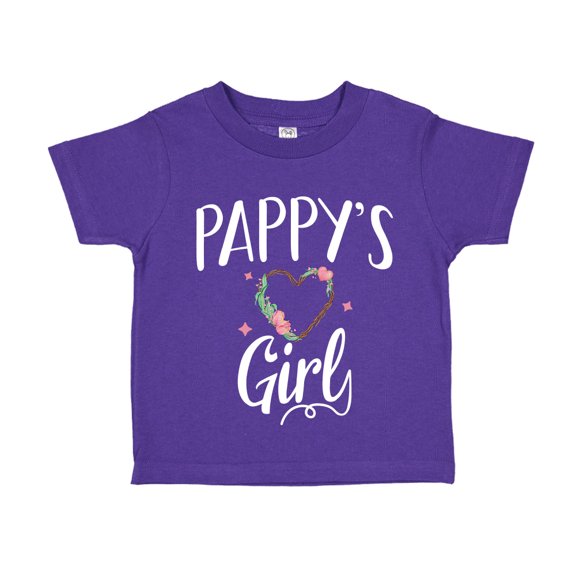 Pappy's Girl Toddler T-Shirt 5/6T Purple