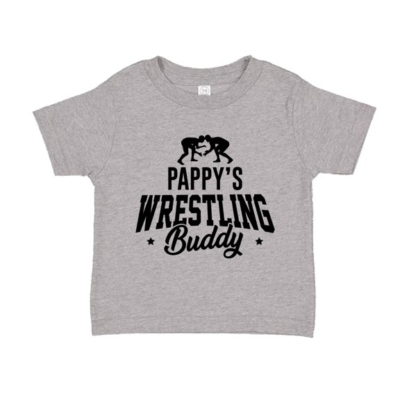 Pappy's Wrestling Buddy Toddler T-Shirt 3T Athletic Heather
