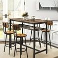 Paproos 5 Piece Kitchen Dining Table Set with Chairs, Bar Height ...