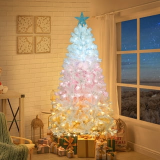 Walmart white christmas shop trees pre lit