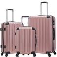thumbnail image 1 of PAPROOS Carry on Luggage Set, 3 Piece 20" 24" 28" Hardshell Suitcase Set, Lightweight Rolling Luggage Set for Travel Business Trip, Rose Gold, 1 of 8
