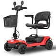thumbnail image 1 of Paproos Mobility Scooter for Seniors, 300W Mobility Scooter, Electric Wheelchair, Compact All Terrain Motorized Mobility Scooters for Travel, Removable Battery, Basket, Red, 1 of 12