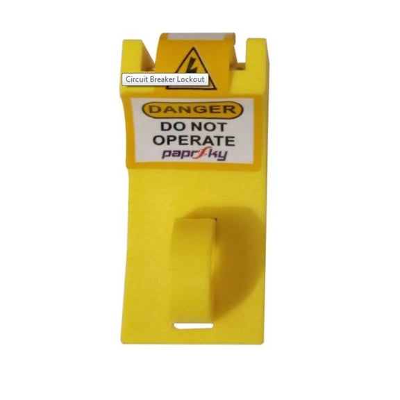 Paprsky PS-LOTO-CBL-CLIPBLY Yellow Circuit Breaker, 20 Piece Pack