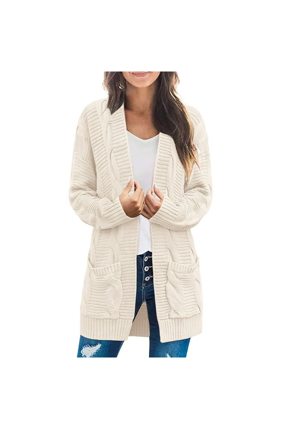 Paptzroi Women Fahion Winter Color Matching Knitting Cardigan Sweater Colorblock Sleeve Cardigan Lined Hooded Flannel Shirt Jacket Women Cardigans Cute Ladies Cable Sweater Women Designer Clothes Tan