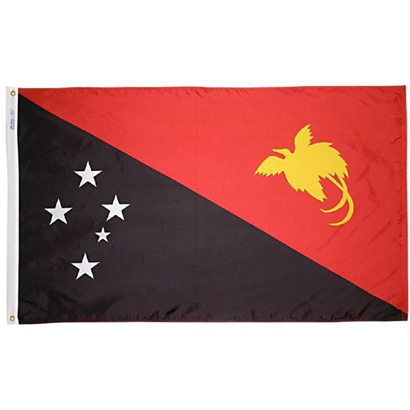 Papua New Guinea - 3'X5' Nylon Flag