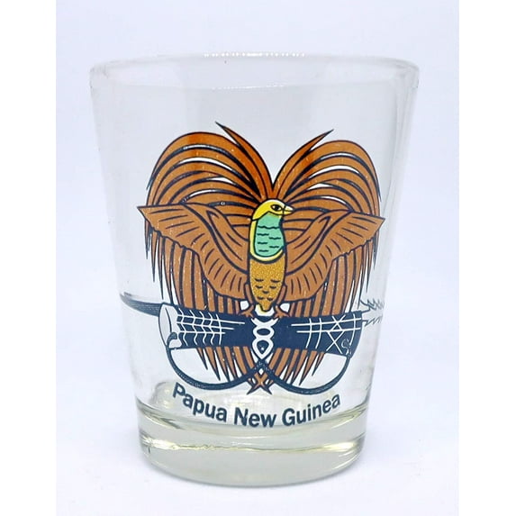 Papua New Guinea Coat Of Arms Shot Glass