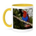 thumbnail image 1 of 3dRose, Papua New Guinea, Eclectus Parrot, tropical bird - OC12 BFR0002 - Bernard Friel, 11oz Two-Tone Yellow Mug, 1 of 7