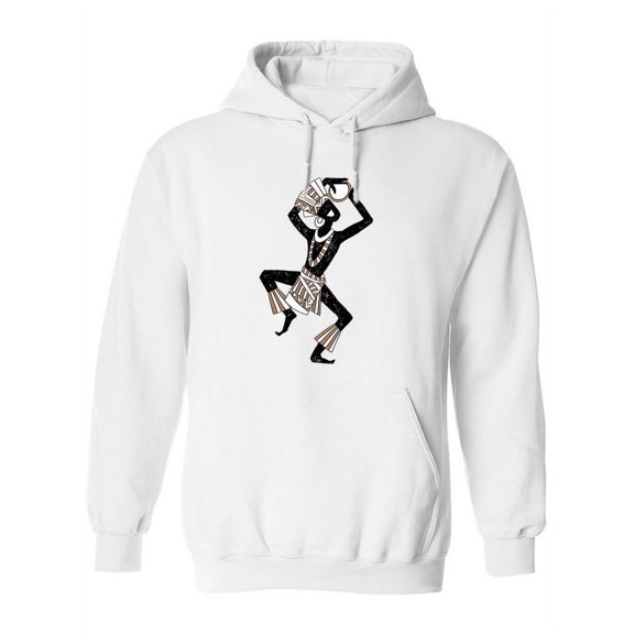 Papuan Man Smiling Sketch Hoodie Women -Image by Shutterstock, Female 3X-Large