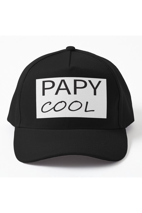 Papy Cool Baseball Hat, Grandfather Family Style Statement Design, Classic Cap