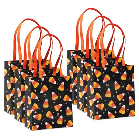 Papyrus 4" Small Halloween Party Favor Bag, Candy Corn (6 Bag)
