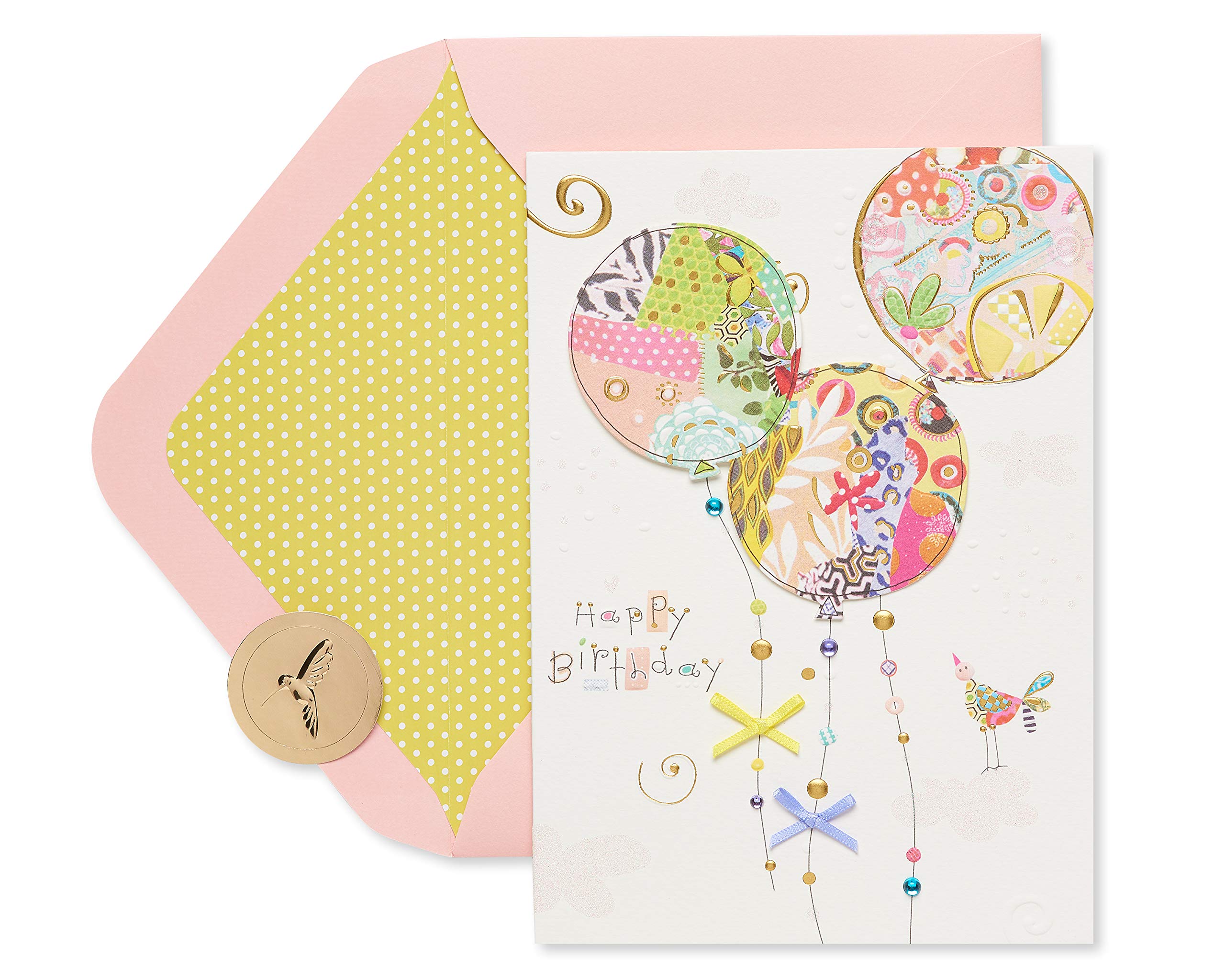 Papyrus Sacchetto Regalo Per Bambino Medio | 22,9 Cm | Design Zoo Con Palloncini E Dettagli In Lamina | Per Nascita, Battesimo, Baby Shower