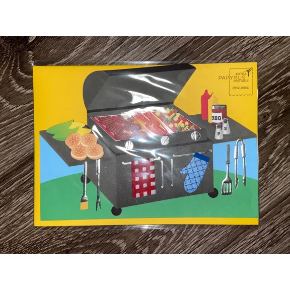 Papyrus Blank Card - Grill Bbq Deluxe