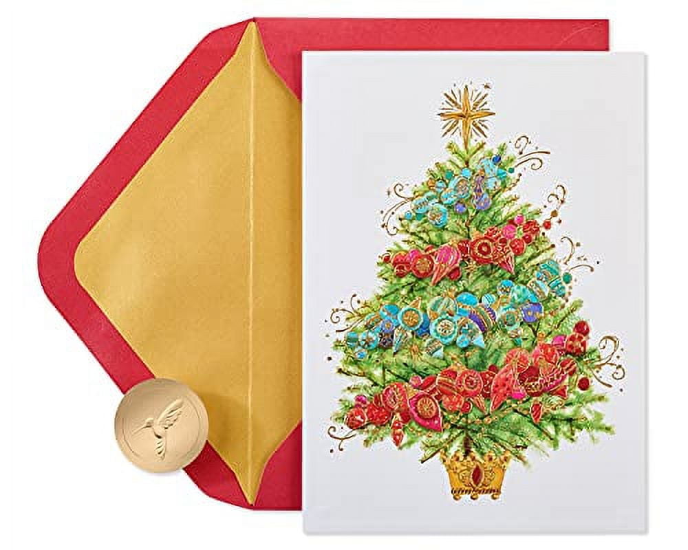 Papyrus Christmas card & hanging honeycomb mobile
